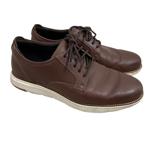 Cole Haan Grand Atlantic Oxford Shoes Brown Men Size 10.5 - Picture 1 of 12